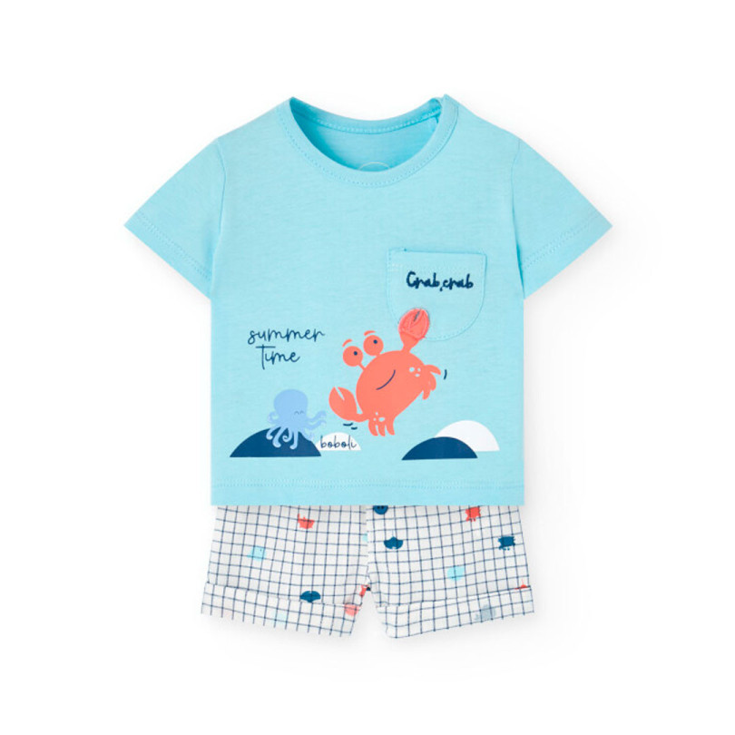 Conjunto punto de bebé niño