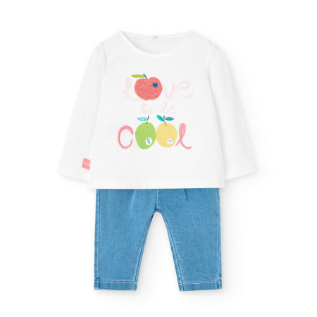 Conjunto punto de bebé niña