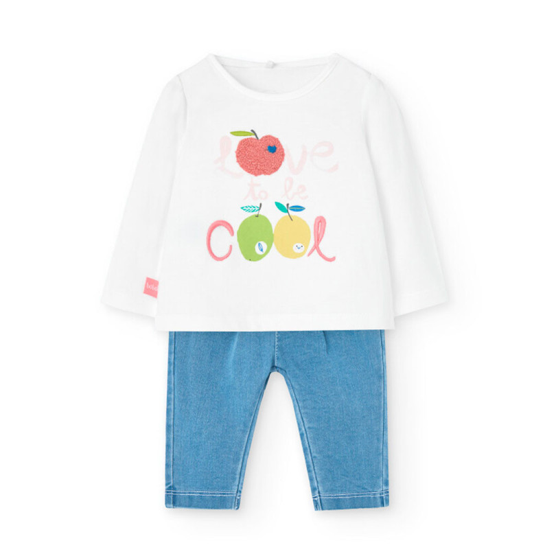 Conjunto punto de bebé niña