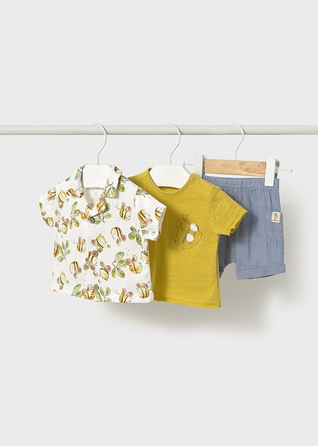 Conjunto pant. corto sobrecamisa