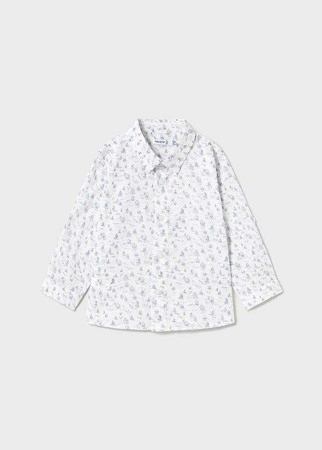 Camisa manga larga estampada