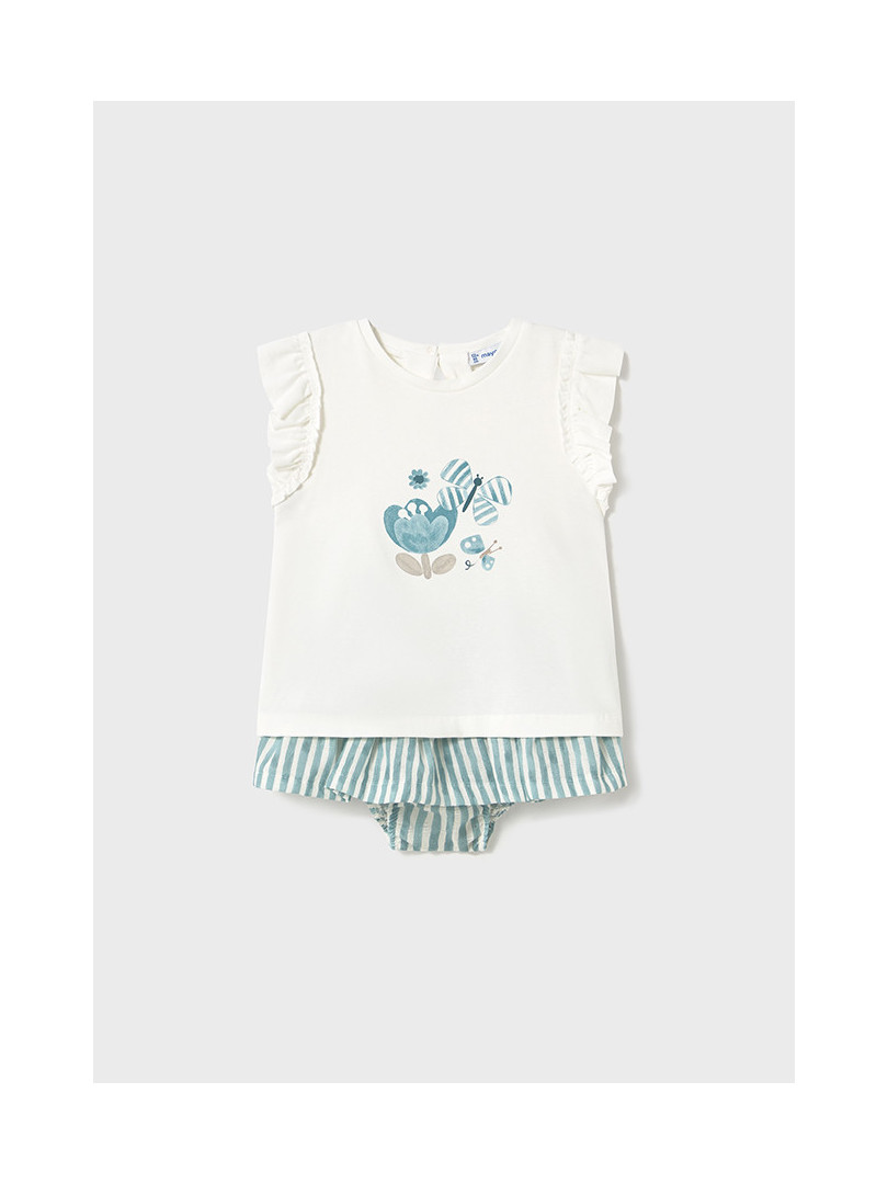 Conjunto falda estampada
