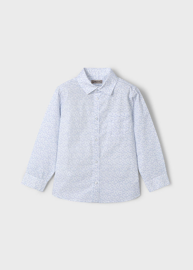 Camisa manga larga estampada