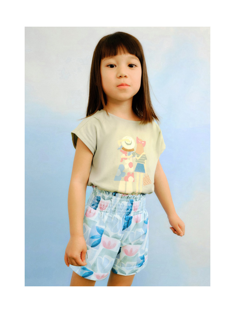 Pantalon corto estampado