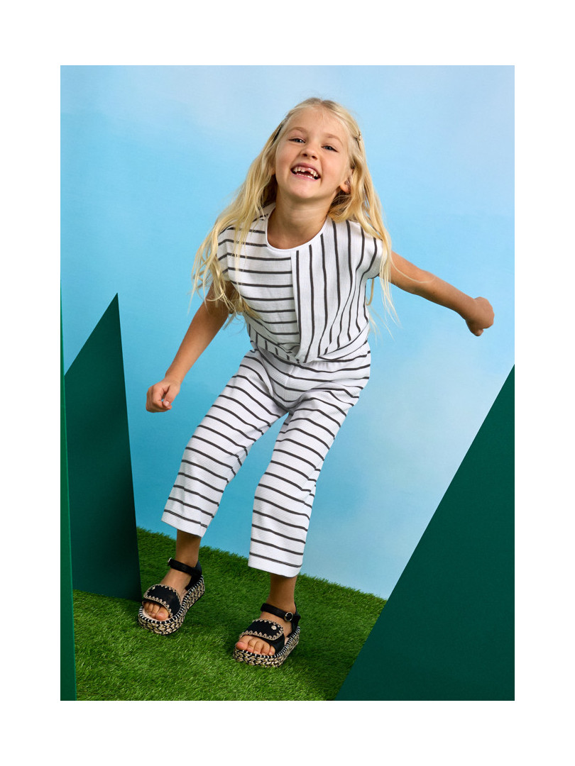 Conjunto pantalon largo rayas