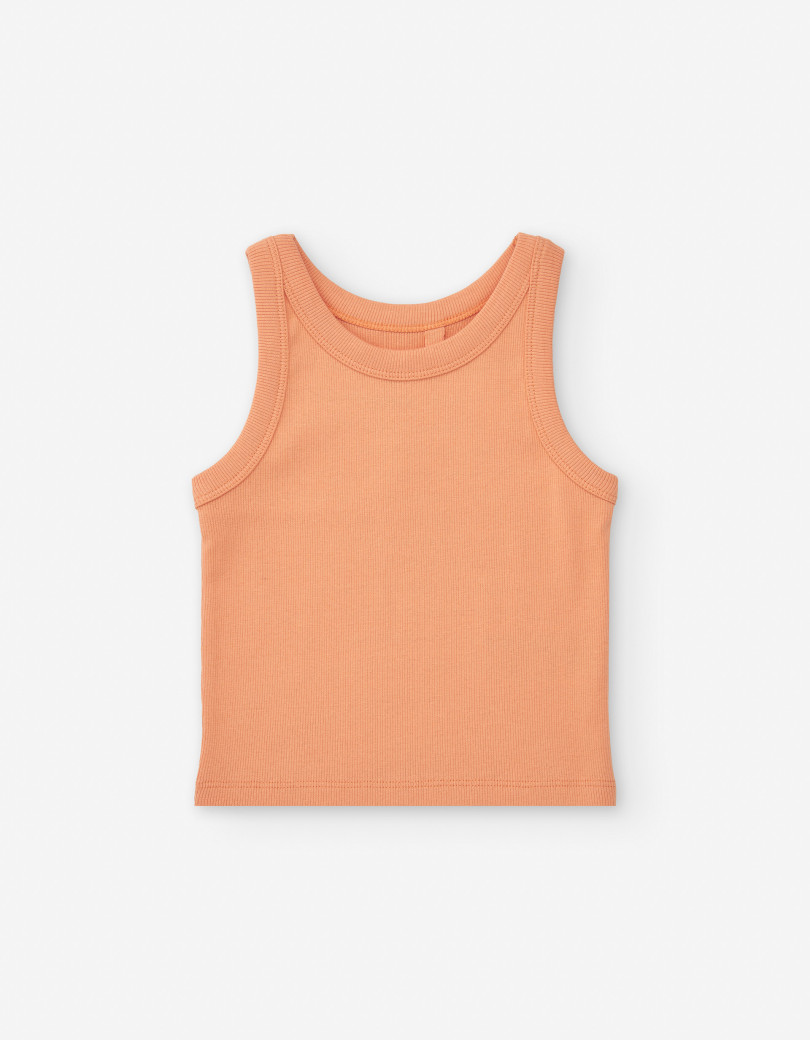 Camiseta de manga corta de canalé