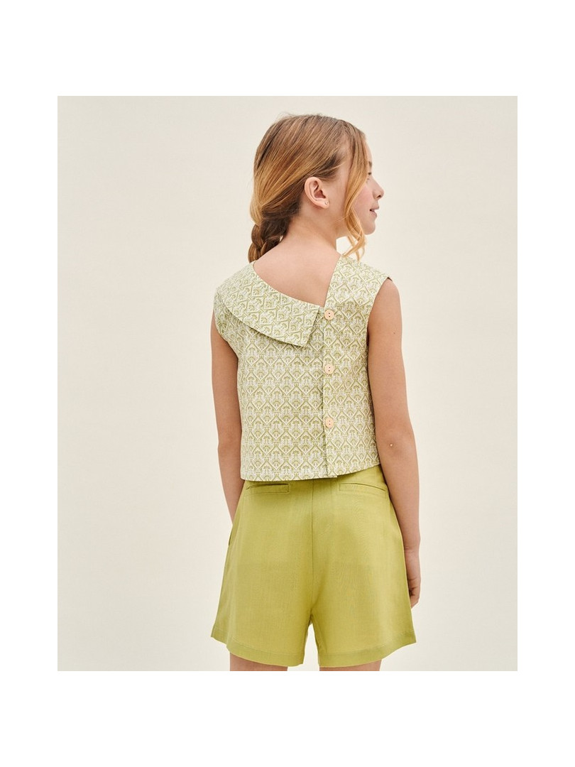 Blusa Niña Espalda Asimetrica