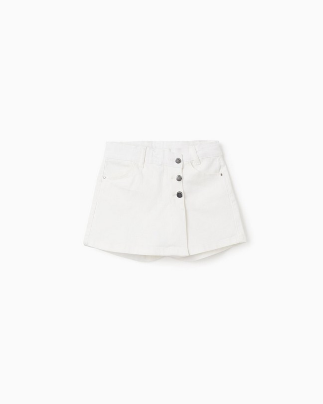 Falda-pantalón de sarga